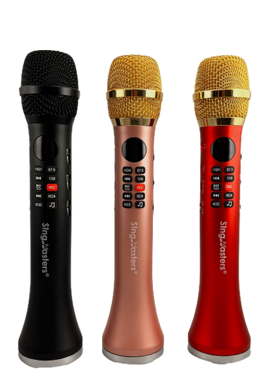 SingMasters SM30 Handheld Portable Car Pool Bluetooth Karaoke Wireless Microphone Speaker,Rechargeable,Recording